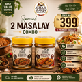 Ghar Zaiqa Qorma + Biryani Masala Combo (2 Jars) – Premium Spice Blend
